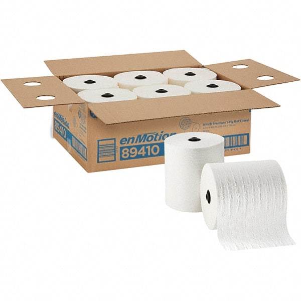 Georgia Pacific - Hard Roll of 1 Ply White Paper Towels - 8-1/4" Wide, 425' Roll Length - Makers Industrial Supply