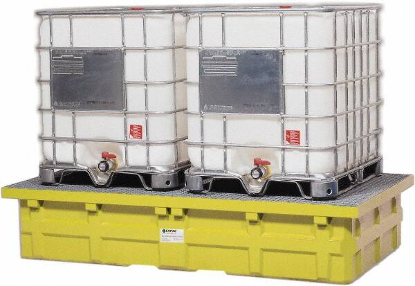 Enpac - IBC Sumps, Platforms & Decks Type: IBC Pallet w/Drain Number of Totes: 2 - Makers Industrial Supply