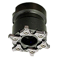 Iscar - Shell Mount B Connection, 0.256" Cutting Width, 50mm Cutter Diam, 22mm Hole Diam, 6 Tooth Indexable Slotting Cutter - TRIB-SM Toolholder, TRI Insert, Right Hand Cutting Direction - Makers Industrial Supply