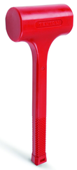 48 oz Dead Blow Hammer- 2-3/8'' Head Diameter Coated Steel Handle - Makers Industrial Supply
