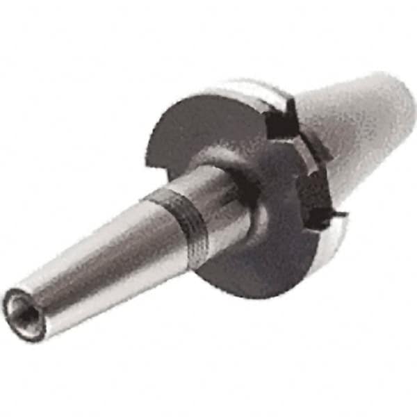 Iscar - 4mm Hole Diam, DIN69871-40 Taper Shank Shrink Fit Tool Holder & Adapter - 69.1mm Projection, 10mm Nose Diam, 18mm Clamping Depth, 25,000 RPM, Through Coolant - Exact Industrial Supply