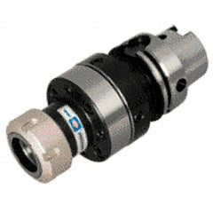 Iscar - 2mm to 20mm Capacity, 129.5mm Projection, HSK100A Hollow Taper, ER32 Collet Chuck - Through-Spindle - Exact Industrial Supply