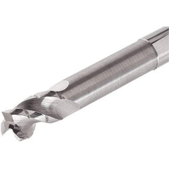 Iscar - 10mm, 3 Flute, Single End, Solid Carbide, 0.2mm Corner Radius End Mill - 80mm OAL, Right Hand Flute, 22mm LOC, Right Hand Cut, 40mm Extended Reach - Makers Industrial Supply