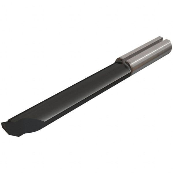 Iscar - 6.8mm Min Bore Diam, 40mm Max Bore Depth, 7mm Shank Diam, Corner Radius Boring Bar - 0.0079" Corner Radius, Right Hand Cut, Solid Carbide, TiAlN Finish - Exact Industrial Supply