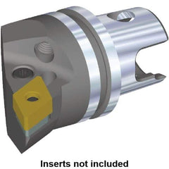 Kennametal - Right Hand Cut, Size KM40, DN.. Insert Compatiblity, Internal or External Modular Turning & Profiling Cutting Unit Head - 27mm Ctr to Cutting Edge, 40mm Head Length, Through Coolant, Series Kenlever - Makers Industrial Supply