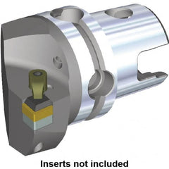 Kennametal - Right Hand Cut, Size KM50, CN.. Insert Compatiblity, Internal or External Modular Turning & Profiling Cutting Unit Head - 35mm Ctr to Cutting Edge, 50mm Head Length, Through Coolant - Makers Industrial Supply