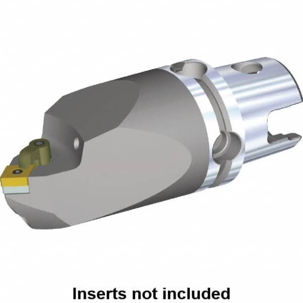 Kennametal - Neutral Cut, Size KM50, CN.. Insert Compatiblity, Modular Turning & Profiling Cutting Unit Head - 50mm Head Length, Through Coolant, Series M-Clamping - Makers Industrial Supply