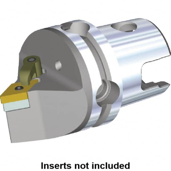 Kennametal - Neutral Cut, Size KM50, DN.. Insert Compatiblity, Modular Turning & Profiling Cutting Unit Head - 50mm Head Length, Through Coolant, Series M-Clamping - Makers Industrial Supply