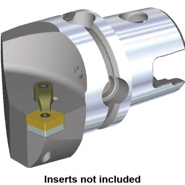 Kennametal - Right Hand Cut, Size KM50, CN.. Insert Compatiblity, Internal or External Modular Turning & Profiling Cutting Unit Head - 35mm Ctr to Cutting Edge, 50mm Head Length, Through Coolant, Series M-Clamping - Makers Industrial Supply