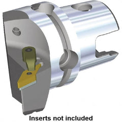 Kennametal - Left Hand Cut, Size KM80, VN.. Insert Compatiblity, Modular Turning & Profiling Cutting Unit Head - 53mm Ctr to Cutting Edge, 70mm Head Length, Through Coolant, Series M-Clamping - Makers Industrial Supply