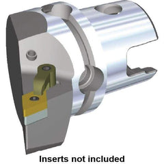 Kennametal - Right Hand Cut, Size KM40, DN.. Insert Compatiblity, Modular Turning & Profiling Cutting Unit Head - 27mm Ctr to Cutting Edge, 40mm Head Length, Through Coolant, Series M-Clamping - Makers Industrial Supply