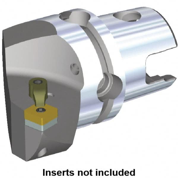 Kennametal - Left Hand Cut, Size KM50, SN.. Insert Compatiblity, Internal or External Modular Turning & Profiling Cutting Unit Head - 35mm Ctr to Cutting Edge, 50mm Head Length, Through Coolant, Series M-Clamping - Makers Industrial Supply