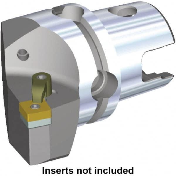 Kennametal - Left Hand Cut, Size KM50, SN.. Insert Compatiblity, Modular Turning & Profiling Cutting Unit Head - 30mm Ctr to Cutting Edge, 50mm Head Length, Through Coolant, Series M-Clamping - Makers Industrial Supply