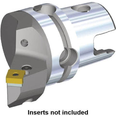 Kennametal - Right Hand Cut, Size KM40, SN.. Insert Compatiblity, Internal or External Modular Turning & Profiling Cutting Unit Head - 27mm Ctr to Cutting Edge, 48.3mm Head Length, Through Coolant, Series Kenlever - Makers Industrial Supply