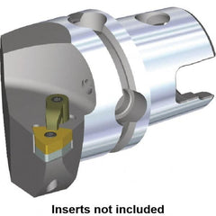 Kennametal - Right Hand Cut, Size KM80, WN.. Insert Compatiblity, Internal or External Modular Turning & Profiling Cutting Unit Head - 53mm Ctr to Cutting Edge, 70mm Head Length, Through Coolant, Series M-Clamping - Makers Industrial Supply