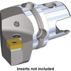 Kennametal - Right Hand Cut, Size KM40, SN.. Insert Compatiblity, Modular Turning & Profiling Cutting Unit Head - 24mm Ctr to Cutting Edge, 40mm Head Length, Through Coolant, Series Kenlever - Makers Industrial Supply