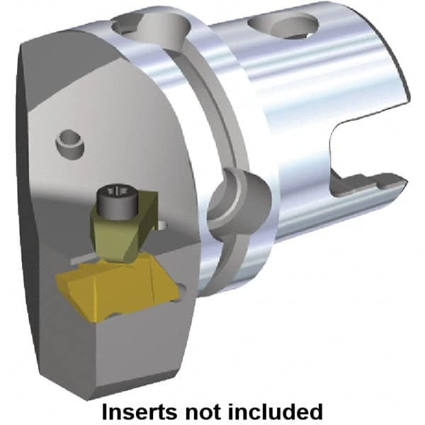 Kennametal - NG2L Insert, 40mm Head Length, Modular Grooving Cutting Unit Head - Left Hand Cut, System Size KM40, Through Coolant, Series Top Notch - Makers Industrial Supply