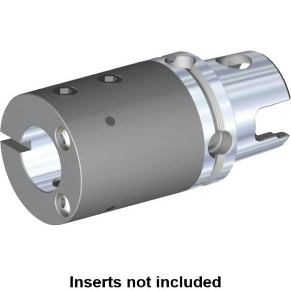 Kennametal - 3/8" Bore Diam, 1.57" Body Diam x 2.165" Body Length, Boring Bar Holder & Adapter - 0.125" Screw Thread Lock, 1.89" Bore Depth, Internal & External Coolant - Exact Industrial Supply