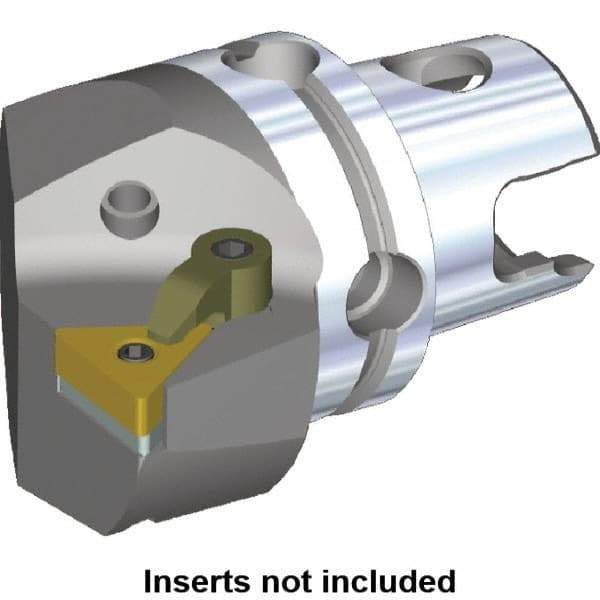 Kennametal - Right Hand Cut, Size KM40, TN.. Insert Compatiblity, Internal or External Modular Turning & Profiling Cutting Unit Head - 27mm Ctr to Cutting Edge, 40mm Head Length, Through Coolant, Series M-Clamping - Makers Industrial Supply