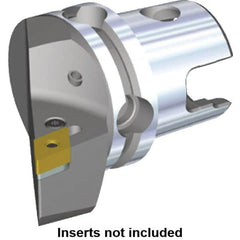 Kennametal - Right Hand Cut, Size KM40, DN.. Insert Compatiblity, Modular Turning & Profiling Cutting Unit Head - 27mm Ctr to Cutting Edge, 40mm Head Length, Through Coolant, Series Kenlever - Makers Industrial Supply