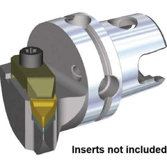 Kennametal - Left Hand Cut, Size KM50, V.GR.. Insert Compatiblity, Internal or External Modular Turning & Profiling Cutting Unit Head - 35mm Ctr to Cutting Edge, 50mm Head Length, Through Coolant, Series Top Notch - Makers Industrial Supply