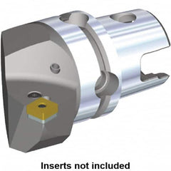 Kennametal - Left Hand Cut, Size KM40, SN.. Insert Compatiblity, Internal or External Modular Turning & Profiling Cutting Unit Head - 27mm Ctr to Cutting Edge, 40mm Head Length, Through Coolant, Series Kenlever - Makers Industrial Supply