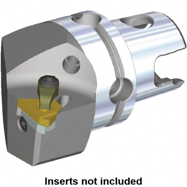 Kennametal - Insert Style LT 16ER, 50mm Head Length, Left Hand Cut, External Modular Threading Cutting Unit Head - System Size KM50TS, 35mm Center to Cutting Edge, Series LT Threading - Makers Industrial Supply