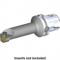 Kennametal - NG4L Insert, 140mm Head Length, Modular Grooving Cutting Unit Head - Right Hand Cut, System Size KM50, Through Coolant, Series Top Notch - Makers Industrial Supply