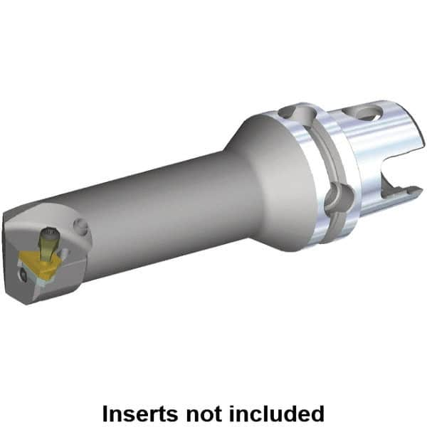 Kennametal - Insert Style LT 16NR, 80mm Head Length, Right Hand Cut, Internal Modular Threading Cutting Unit Head - System Size KM40TS, 11mm Center to Cutting Edge, Series LT Threading - Makers Industrial Supply