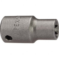 Apex - Impact Sockets Drive Size (Inch): 1/4 Torx Size: E8 - Makers Industrial Supply