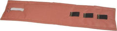 Hi-Temp - 36" High x 12" Wide x 1" Thick Coated Fiberglass Pipeline Cooling Wrap - Pink on White - Makers Industrial Supply