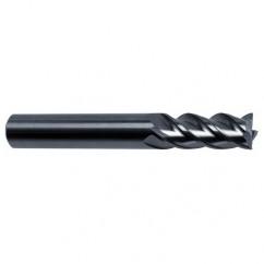 1/2" Dia. - 3-1/2" OAL - 4 FL Variable Helix Bright Carbide End Mill - Makers Industrial Supply