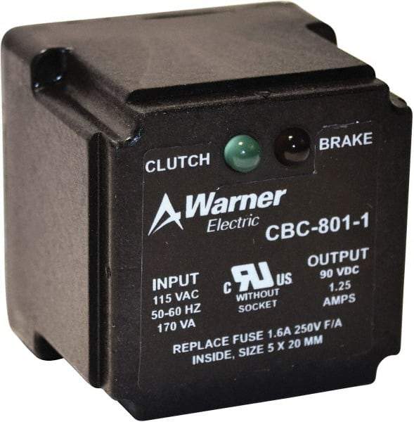 Warner Electric - Octal Socket Clutch Power Supply - For Use with Any 90V Clutch or Brake - Makers Industrial Supply