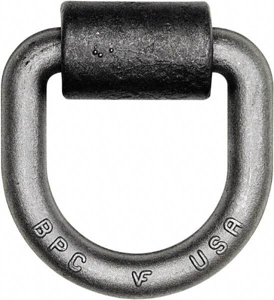 Buyers Products - Steel D-Ring with Integral Bracket - 4-1/2" Long, Gray, For Use with Cargo Control - Makers Industrial Supply