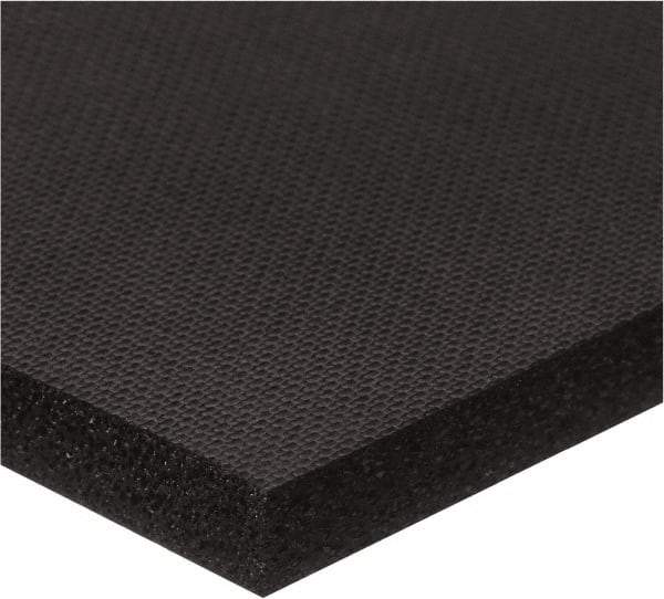 Value Collection - 1/4" Thick x 2" Wide x 10' Long Black Closed Cell Neoprene Foam Rubber Roll - Stock Length, Adhesive Back, -100°F to 450°F - Makers Industrial Supply