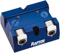 Raptor Workholding - 2-1/4" Jaw Width, 10" High x 8" Long x 10" Wide Dovetail Vise - For Use with 4 & 5 Axis Workholding Systems - Makers Industrial Supply