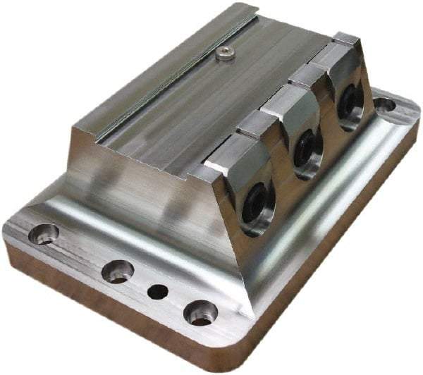 Raptor Workholding - 2-3/4" Jaw Width, 10" High x 10" Long x 8" Wide Dovetail Vise - For Use with 4 & 5 Axis Workholding Systems - Makers Industrial Supply