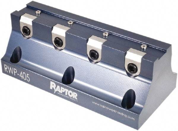 Raptor Workholding - 3/4" Jaw Width, 3" High x 8" Long x 3.8" Wide Dovetail Vise - For Use with 4 & 5 Axis Workholding Systems - Makers Industrial Supply