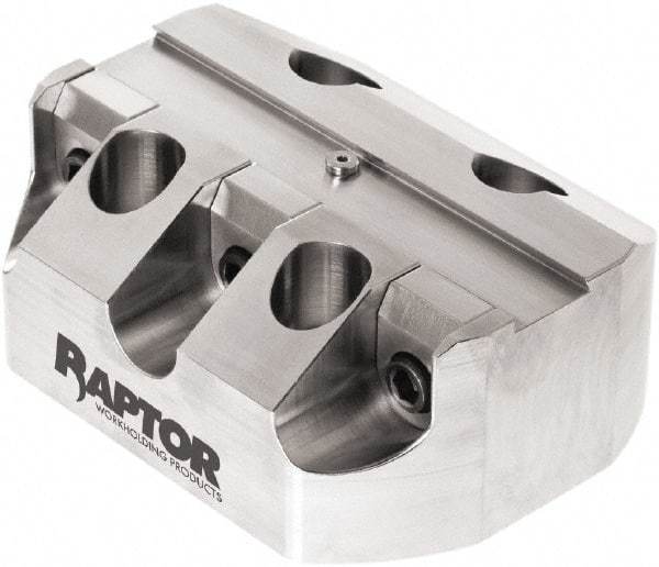 Raptor Workholding - 3/4" Jaw Width, 2" High x 5" Long x 3.9" Wide Dovetail Vise - For Use with 4 & 5 Axis Workholding Systems - Makers Industrial Supply