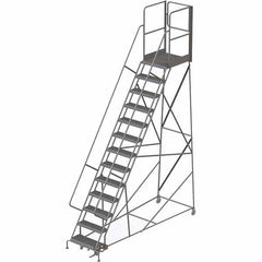 TRI-ARC - Rolling & Wall Mounted Ladders & Platforms Type: Rolling Warehouse Ladder Style: Rolling Platform Ladder - Makers Industrial Supply