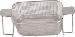 CREST ULTRASONIC - Stainless Steel Parts Washer Basket - 5.177" High, Use with Parts Washers - Makers Industrial Supply