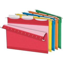 Pendaflex - 8-1/2 x 11", Letter Size, Assorted Colors, Hanging File Folder - 11 Point Stock, 1/3 Tab Cut Location - Makers Industrial Supply