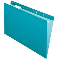 Pendaflex - 8-1/2 x 14", Legal, Teal, Hanging File Folder - 11 Point Stock, 1/5 Tab Cut Location - Makers Industrial Supply