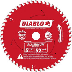 Freud - 5-7/8" Blade Diam, 52 Teeth, Carbide-Tipped Cold Saw Blade - 5/8" Arbor Hole Diam, 0.045" Blade Thickness - Makers Industrial Supply