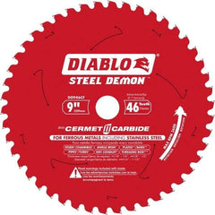 Freud - 9" Blade Diam, 46 Teeth, Carbide-Tipped Cold Saw Blade - 1" Arbor Hole Diam, 1/16" Blade Thickness - Makers Industrial Supply