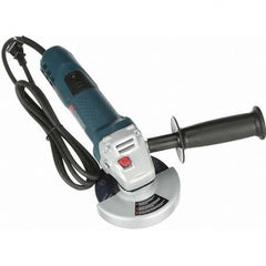 Bosch - 4-1/2" Wheel Diam, 11,000 RPM, Corded Angle & Disc Grinder - 5/8-11 Spindle, 120 Volts, 7.5 Amps - Makers Industrial Supply