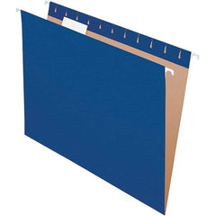 Pendaflex - 8-1/2 x 11", Letter Size, Navy, Hanging File Folder - 11 Point Stock, 1/5 Tab Cut Location - Makers Industrial Supply