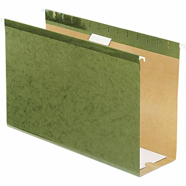 Pendaflex - 8-1/2 x 14", Legal, Standard Green, Hanging File Folder - 11 Point Stock, 1/5 Tab Cut Location - Makers Industrial Supply