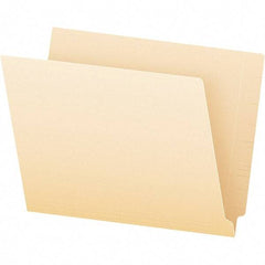 Pendaflex - 8-1/2 x 11", Letter Size, Manila, File Folders with End Tab - 11 Point Stock, Straight Tab Cut Location - Makers Industrial Supply