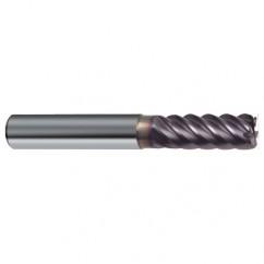 3/8" Dia. - 2-1/2" OAL - 45° Helix Firex Carbide End Mill - 6 FL - Makers Industrial Supply